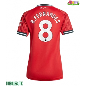 Manchester United Bruno Fernandes #8 Hemmatröja Kvinnor 2025-26 Kortärmad